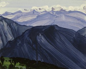 Loèche-les-Bains 28, 2014 (acrylique sur toile) - Olivier Morel
