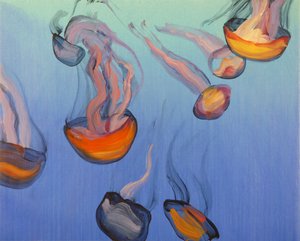 Méduses 15, 2013 (acrylique sur toile)