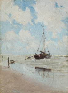 Bateau de pêche sur la plage