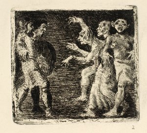 Macbeth et les sorcières - Oluf Hartmann