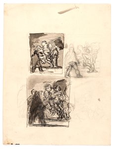 Trois Études pour "Macbeth et les Sorcières" - Oluf Hartmann