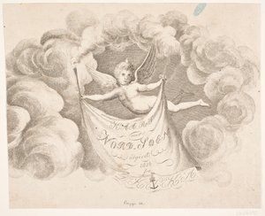 Extrait de la vignette de titre pour : "Carte de la mer du Nord..." - Oluf Olufsen Bagge