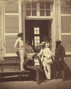 Quelques familiers de Louis Robert, vers 1860 - Olympe Aguado
