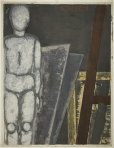 Mannequin im Studio von Onchi Kôshirô