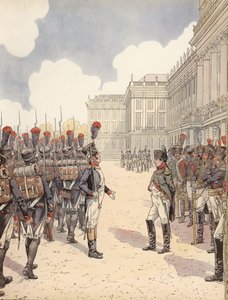 Napoléon approché par un lieutenant nerveux lors d