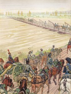 Napoléon traversant le Rhin, 1er octobre 1805 - Onfray de Breville Job