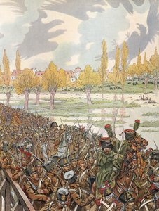 Napoléon traversant le pont d