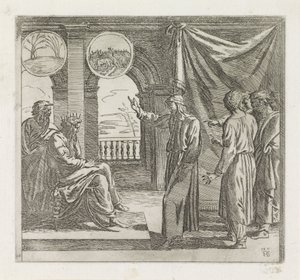 Joseph interprète les rêves du pharaon - Orazio Borgianni