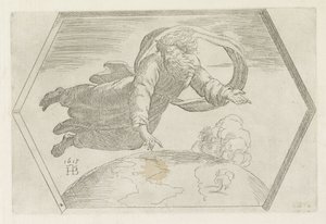 Création du ciel et de la terre (Schilderingen in de Loggia van Rafaël)