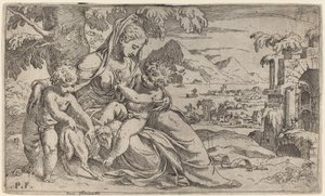 Madone et enfant avec Jean le Baptiste