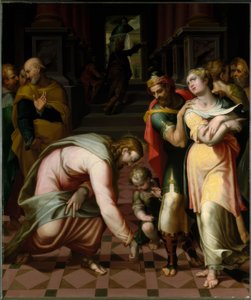 Le Christ et la femme adultère - Orazio Samacchini