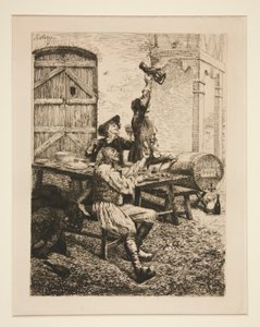 Scène de campagne : Les buveurs - Oreste Cortazzo