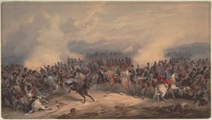 Hussards et Chasseurs à la Bataille de la Rivière Chernaya le 16 août 1855, 1855 - Orlando Norie