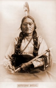 Portrait de Sitting Bull avec calumet - Orlando Scott Goff