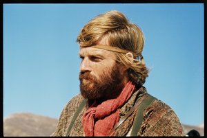 Robert Redford sur le plateau, 