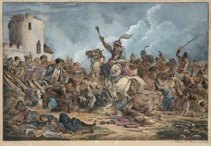 Bataille entre les Géorgiens et les tribus montagnardes - Orlowski