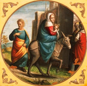 Retour de la fuite en Égypte - Ortolano (c.1488 c.1525)