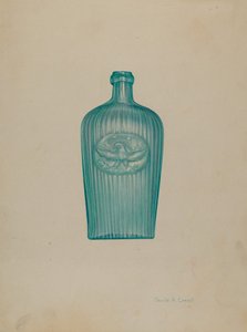 Bouteille en verre - Orville A. Carroll