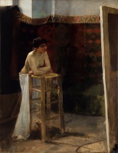 Modèle féminin dans un studio