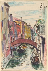 Canal, Venise - Oscar F. Bluemner