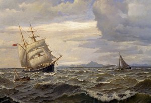 Navires en mer