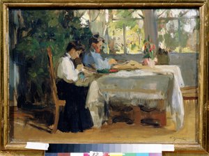 Dans la véranda - Osip Emmanuilovich Braz