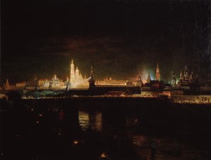 Illumination du Kremlin de Moscou, 1883 - Oskar Adolfovich Hofman