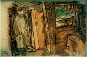 Fusil de projection en position couverte - Oskar Kokoschka
