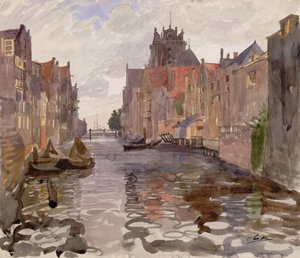 Canal à Dordrecht - Oskar Laske
