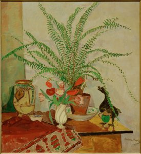 Nature morte avec plante à feuilles