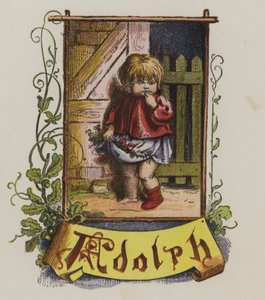 Petit garçon appelé Adolph (lithographie en couleur)
