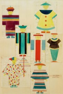 7 figurines pour Rossignol - Oskar Schlemmer