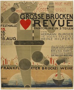 Affiche pour la fête du Pont - Oskar Schlemmer