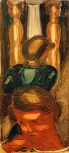 Groupe devant une colonne dorique - Oskar Schlemmer