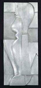Relief H. Figure Abstraite, 1919 (aluminium) - Oskar Schlemmer