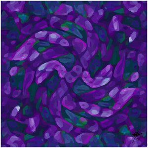 Tourbillons violets abstraits - Osvaldo Russo