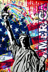 Graffitis de la liberté américaine - Osvaldo Russo