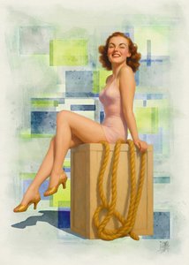 Pin-up vintage joyeuse - Osvaldo Russo