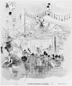 Café des Décadents, 16bis rue Fontaine, Paris, 1890 - Oswald Heidbrinck