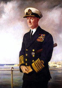 Amiral Cunningham, copie de portrait par O