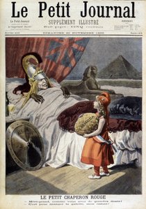 Le Petit Chaperon Rouge. Caricature sur Fachoda et les ambitions de l
