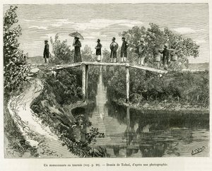 Un missionnaire en tournée. Gravure de Tofani, pour illustrer l