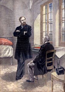 Paul Déroulède avec son avocat à la prison de la Santé - Oswaldo Tofani