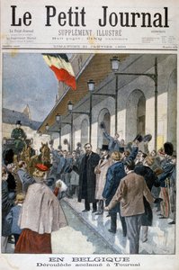 Paul Déroulède arrivant en exil à Tournai, Belgique, 1900 - Oswaldo Tofani