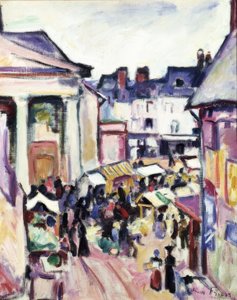 Dimanche à Honfleur - Othon Friesz
