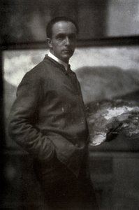 Portrait en trois-quarts de Cesare Maggi. Le peintre, vêtu d