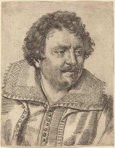 Un homme avec une moustache et une barbiche, face à droite - Ottavio Leoni