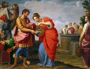 Rebecca et Éliézer au puits - Ottavio Vannini