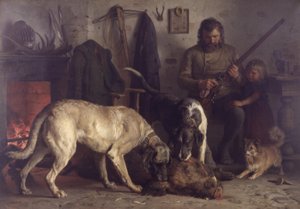 Après la chasse au sanglier - Otto Bache