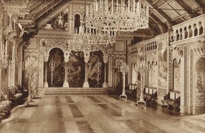 Château de Neuschwanstein du roi de Bavière, la salle des chanteurs